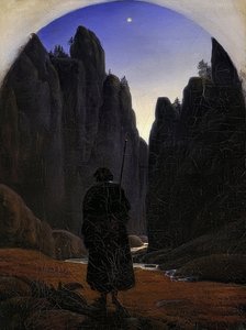 ロックバレーの巡礼者。 1820年頃 作： Carl Gustav Carus