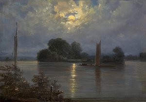 ピルニッツの満月 作： Carl Gustav Carus