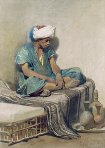 ヒマラヤまたは水売り、1855 作： Carl Haag