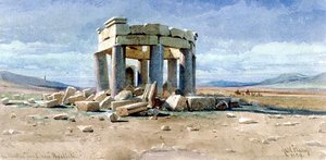 バールベック近郊にあるイスラム教のお墓 作： Carl Haag