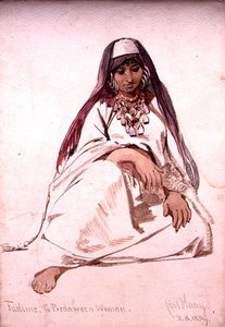 ベドウィンの女性、ファディーヌ 作： Carl Haag