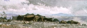 1859年のアジャイルアグリアのキャンプ（WC） 作： Carl Haag