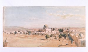 「ハーラムエスシーフ、エルサレム」、1895 作： Carl Haag
