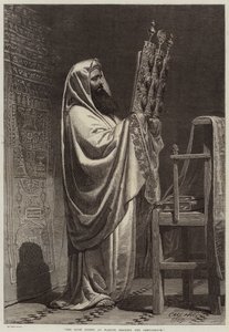 ペンタウルフを読むナブルスの大祭司 作： Carl Haag