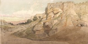 エルサレムの北壁、1859 作： Carl Haag