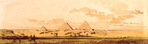ギザのピラミッド、1859（紙にトイレ） 作： Carl Haag