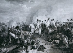 アスペルンの戦いでのオーストリアのカール大公 作： Carl Heinrich Rahl