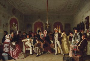 ファーストクラスとセカンドクラスの待合室、1860年頃 作： Carl Hendrik d Unker