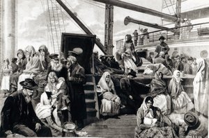 1899年にドイツからアメリカ合衆国に移住する操縦者 作： Carl Hermann Kuechler
