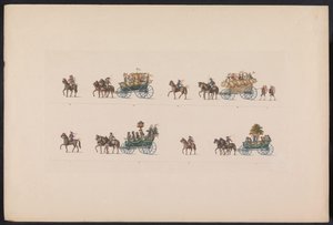 Optocht bij het huwelijk van Prinses Sophie、1842 年 (plaat 5) ザクセン州ワイマール＝アイゼナハ大公カール・アレクサンダーと世襲公爵夫人ソフィーの幸せな到着を祝うために行われたテューリンゲンの農民の結婚式の思い出 作： Carl Hess