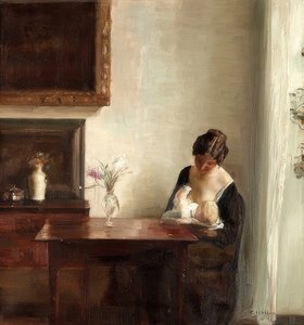 母と子のインテリア 作： Carl Holsoe