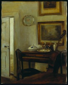 ミュージックルーム（キャンバスに油彩） 作： Carl Holsoe