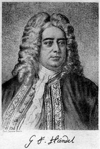 ジョージフリデリックヘンデル1685-1759、ドイツ生まれのイギリスの作曲家、20世紀。 作： Carl Jander