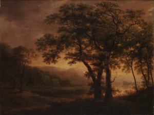 ロマンチックな湖の風景 作： カール・ヨハン・ファルクランツ