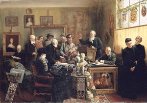 不動産オークション、1903 作： Carl Johann Spielter