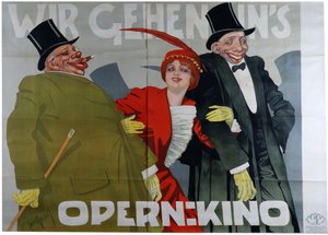 私たちはオペラシネマに行きます、c。 1905年