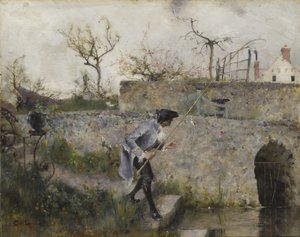 かみ傷、1885 作： Carl Larsson