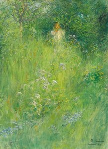 牧草地の妖精またはケルスティ 作： Carl Larsson