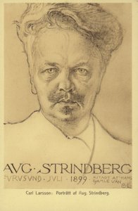 アウグストストリンドベリ（1849〜1912年）、スウェーデンの劇作家、小説家、詩人、芸術家、1899年
