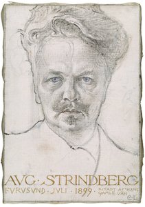 アウグストストリンドバーグ、1899年 作： Carl Larsson