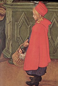 買い物を家に持ち帰る 作： Carl Larsson