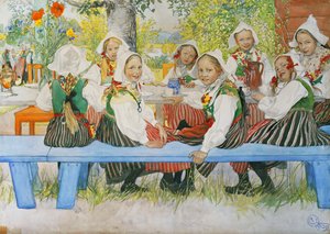 ケルスティの誕生日、1909年 作： Carl Larsson