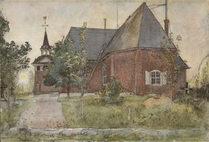 旧サンドボーン教会、ホームシリーズ、1895年頃（紙にトイレ）