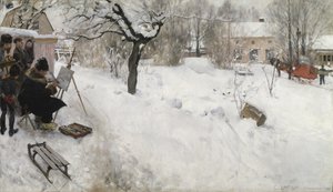 野外画家 作： Carl Larsson