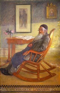 芸術家の父の肖像 作： Carl Larsson