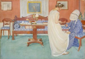ブライズメイド、1908年。 作： Carl Larsson