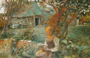 最後の光線;最後の光線、1887-90 作： Carl Larsson