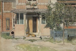 ベランダ、Aホームシリーズ、c.1895（紙にトイレ）