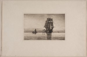 デンマーク語：北海の静かな夕べ 作： カール・ロシャー