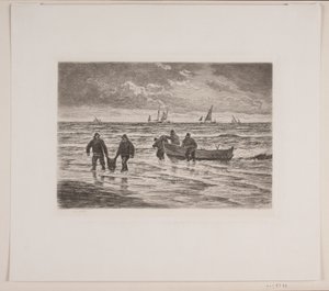 獲物は陸に運ばれる 作： Carl Locher