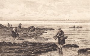 ブルターニュのエビ漁師 作： Carl Locher