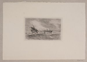 北海の嵐。 アークトゥルスが操縦される 作： Carl Locher