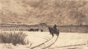 ホルンベックの冬の日 作： Carl Locher