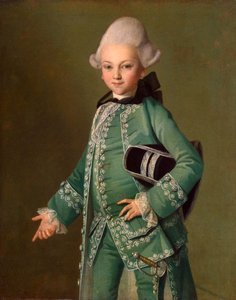 子供の頃のアレクセイ ボブリンスキー伯爵の肖像、1769 年。