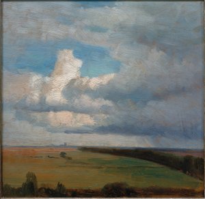 ミュンヘン近郊の風景 作： Carl Ludwig Seeger