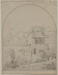 ローマの私の窓からの眺め (直腸) 作： Carl Ludwig Tischbein