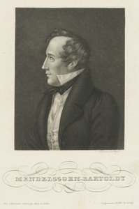フェリックスメンデルスゾーンバルトルディの肖像、c。 1840。