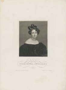オペラ歌手のヴィルヘルミン・シュレーダー＝デヴリエント1804-1860の肖像c。 1840。 作： Carl Mayer