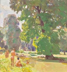 ウィーンのプラーターⅡより 作： Carl Moll