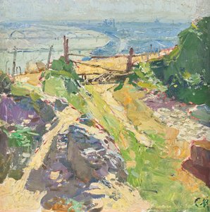 ヌスドルフのアイヒェルホフにて 作： Carl Moll