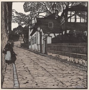 テレーズクローネスの家。 1902 作： Carl Moll