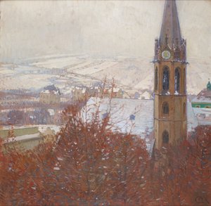 雪のハイリゲンシュタット 作： Carl Moll