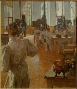 コーヒーセンターで 作： Carl Moll