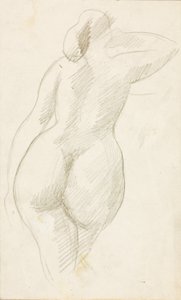 女性ヌードの後ろ姿 作： Carl Newman