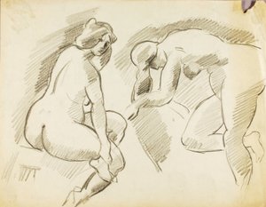 女性ヌード（2名） 作： Carl Newman
