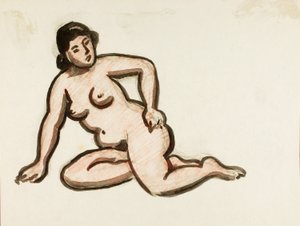 女性ヌード 作： カール・ニューマン